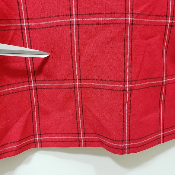 70's Vintage gold label Pendleton plaid button front dress with pockets … - Picture 12 of 16